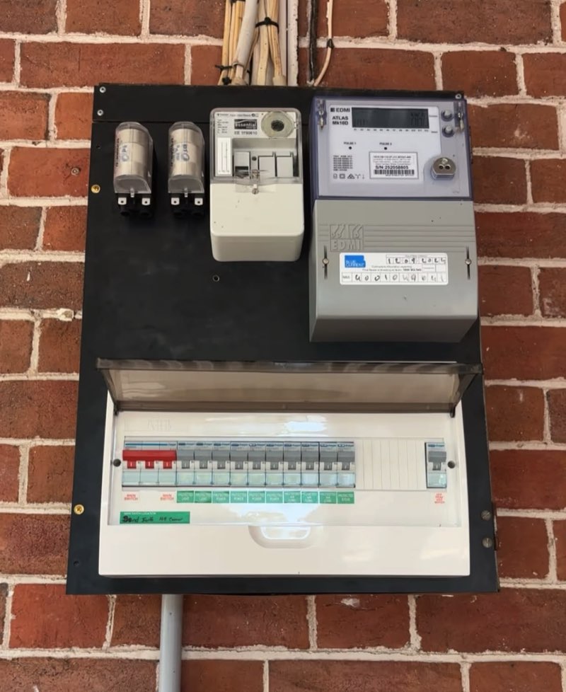 A modern RCD-protected switchboard installed by H1 Electrical & Air in Cowra